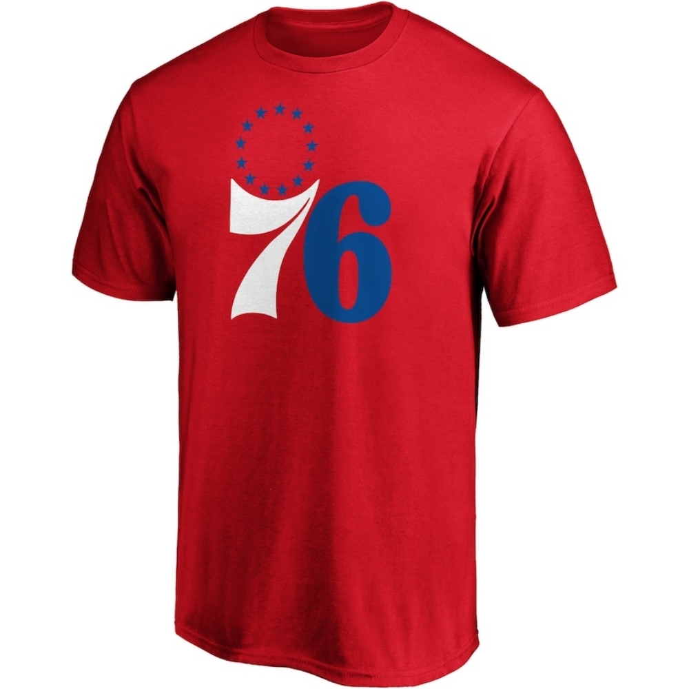 Philadelphia 76ers Fanatics Branded Primary Team Logo T-Shirt - Red XL